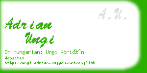 adrian ungi business card